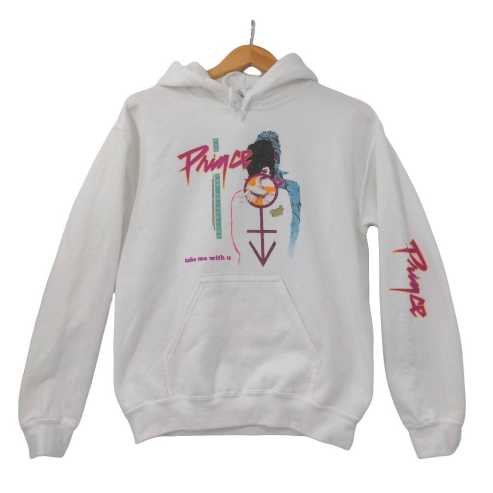 Prince Hoodie Sweatshirt Unixex S Take Me With‎ U Long Sleeve 80's Music Icon